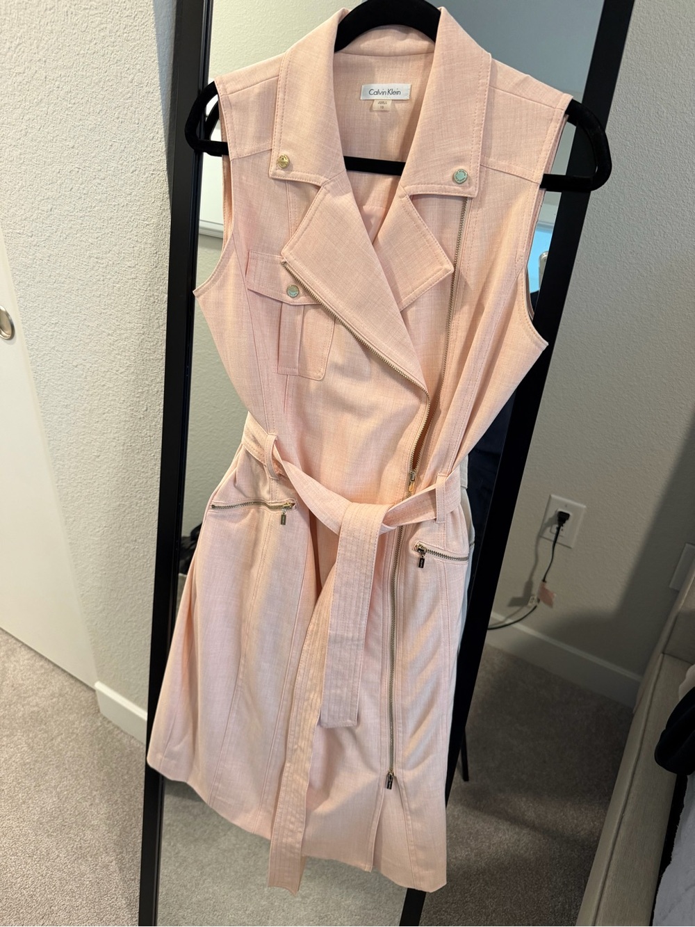 Calvin Klein Blush Pink Collared Shirt
